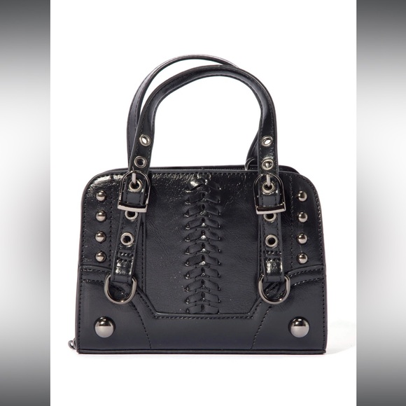 NWT Fashion Nova crossbody small PU patent punk edgy bag - Picture 3 of 4